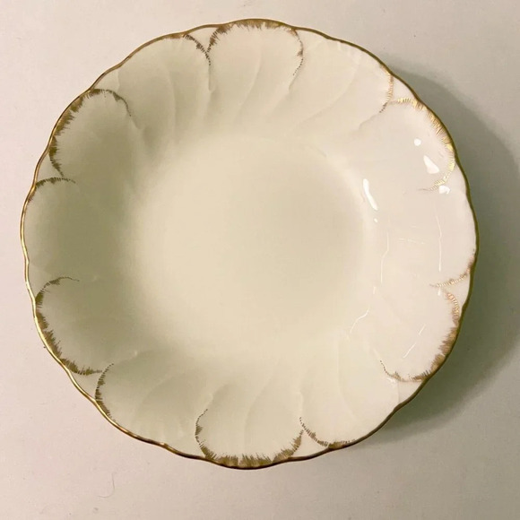 Vtg Mikasa Fruit  Dessert Sauce Bowl Simply Gold Pattern 6 Inch Ivory Bone China - Picture 4 of 16